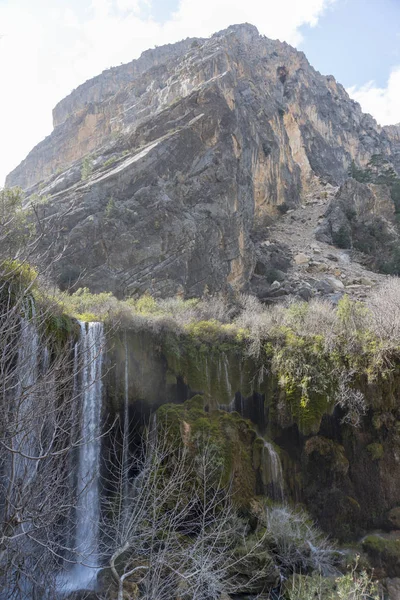 Yerkopru Waterfall Canyon Ermenek River Gelegen Het Kleine Stadje Mut — Stockfoto
