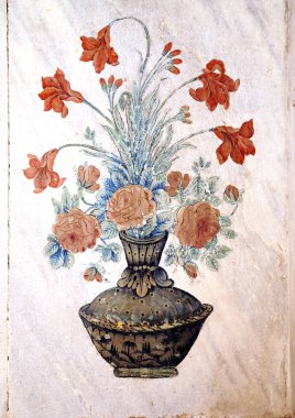 16 Mart 2010 İstanbul Türkiye.Topkapı Sarayı'nın Harem bölümünde motif.