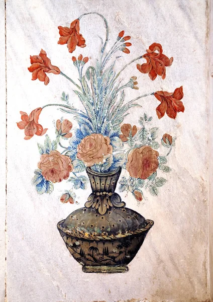 16 Mart 2010 İstanbul Türkiye.Topkapı Sarayı'nın Harem bölümünde motif.