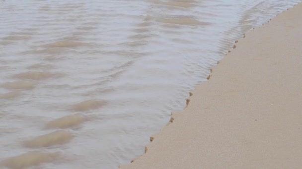 Una Playa Arena Para Pasar Tiempo — Vídeo de stock