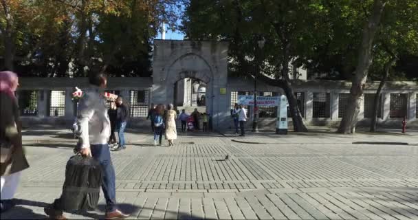 Sultanahmet Square Sultanahmet Meydani Den Gamle Historiske Kvarter Istanbul Nogle – Stock-video