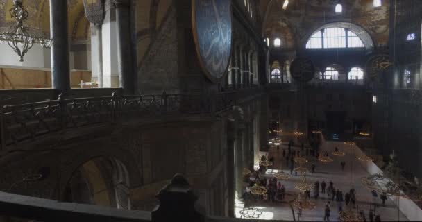 Santa Sofía Antigua Catedral Patriarcal Cristiana Ortodoxa Griega Más Tarde — Vídeos de Stock