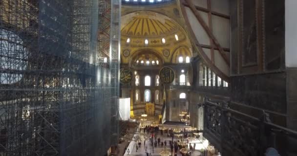 Hagia Sophia Cattedrale Patriarcale Greco Ortodossa Cristiana Poi Moschea Imperiale — Video Stock