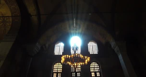 Hagia Sophia Jest Byłą Grecko Prawosławną Chrześcijańską Katedrą Patriarchalną Później — Wideo stockowe