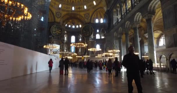 Hagia Sophia Egykori Görög Ortodox Keresztény Patriarchális Katedrális Később Oszmán — Stock videók