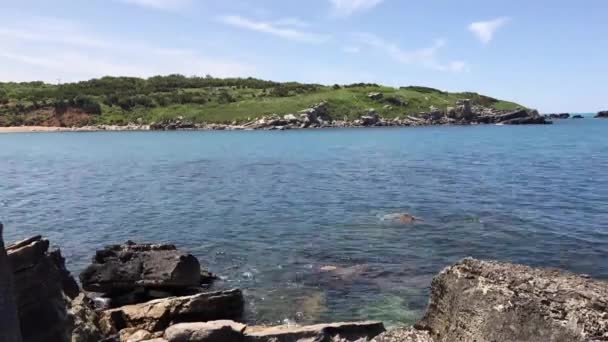 Playa Rocosa Distrito Kandira Provincia Kocaeli Turquía — Vídeo de stock