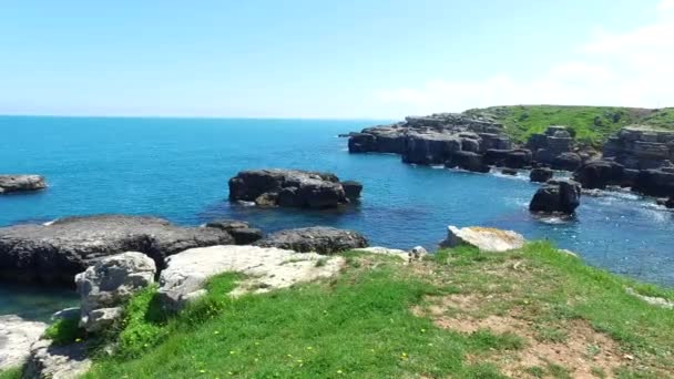 Praia Rochosa Distrito Kandira Província Kocaeli Turquia — Vídeo de Stock