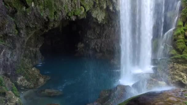 Cachoeira Yerkpr Distrito Mut Sul Turquia Mersin Oferece Deleite Visual — Vídeo de Stock