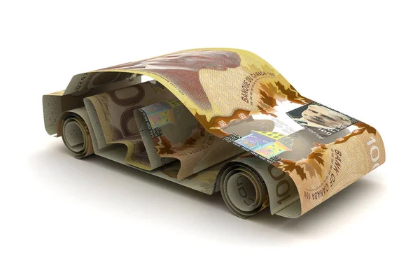 Auto Financieren Met Canadese Dollar — Stockfoto