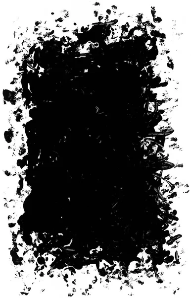 Bordure Grunge Noir Blanc — Photo