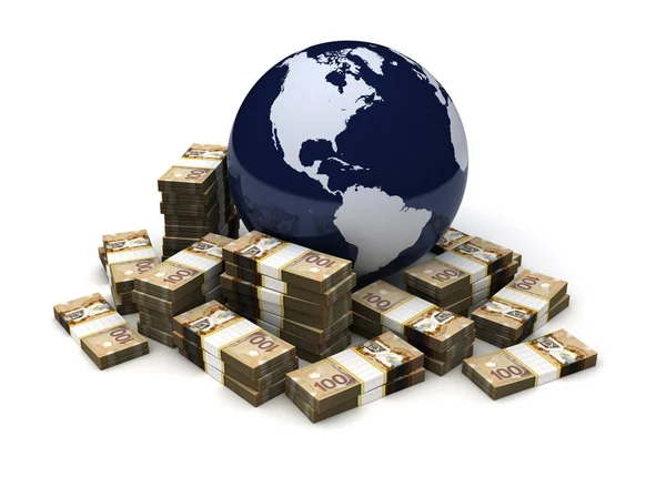 Global Business Canadian Dollar — Stock Photo, Image