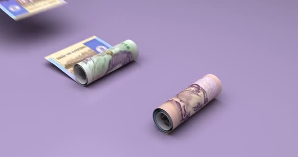Finanzas Coches Con Pesos Colombianos — Vídeo de stock