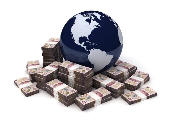 Global Business Peso Meksykańskie — Zdjęcie stockowe