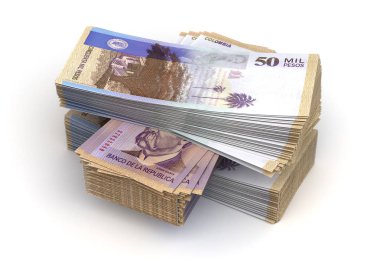 Kolombiya (izole kırpma yoluyla peso yığını)