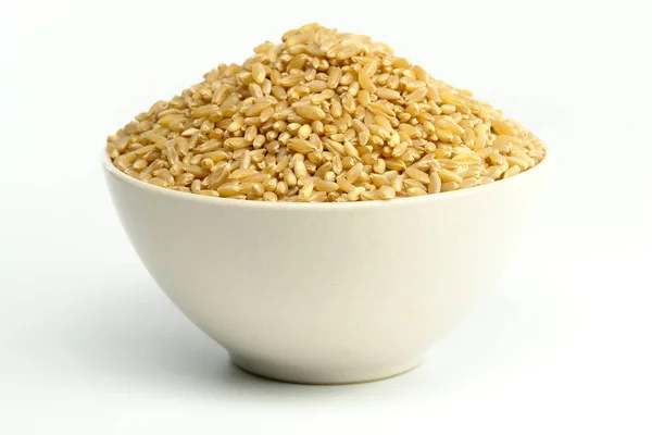 白い背景の上に小麦 — ストック写真