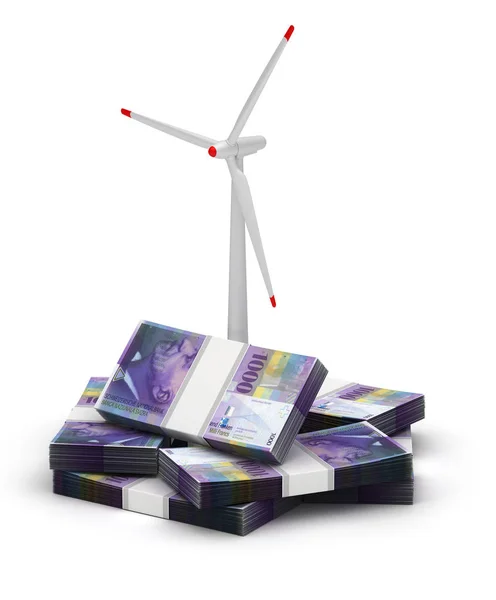 Zwitserse Franc energiebesparing — Stockfoto