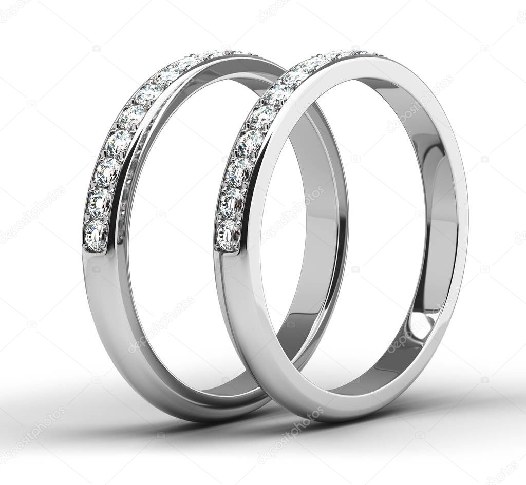 Two Diamond Wedding Ring