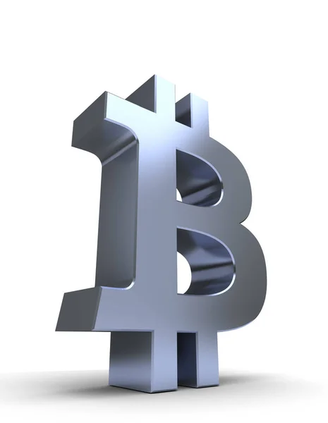 Kryptovaluta bitcoin symbol — Stockfoto