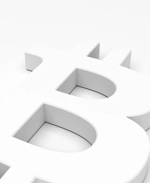 Kryptoměn bitcoin symbol — Stock fotografie