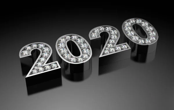 Yeni Yıl Diamonds 2020 Stok Fotoğraf