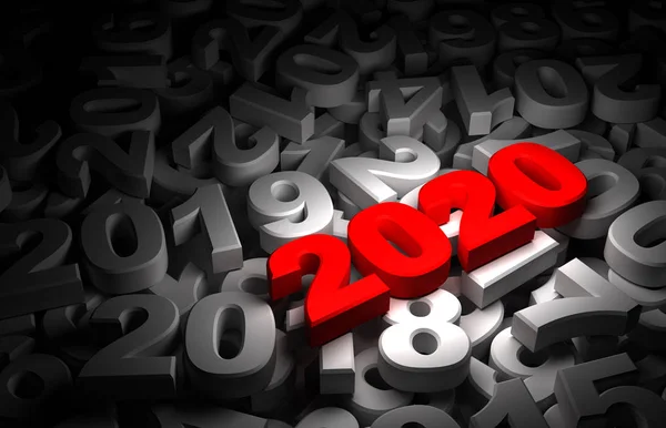 Año Nuevo 2020 y Vejez — Foto de Stock