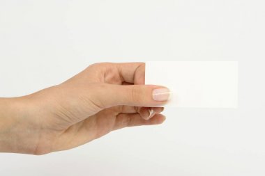 Women Hand Showing Card