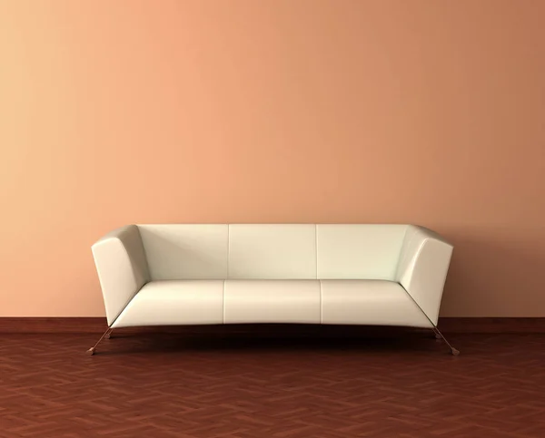 Single white sofa