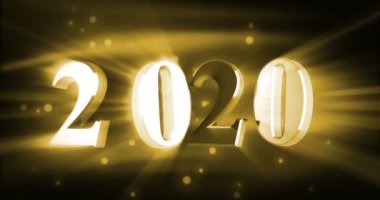 Yeni yıl 2020 parlaklık ile (sorunsuz)