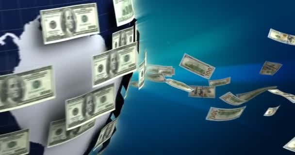 Affaires Mondiales Avec Dollar Transparente — Video