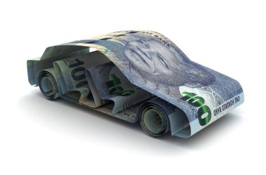 Car Finance With South African Rand clipart