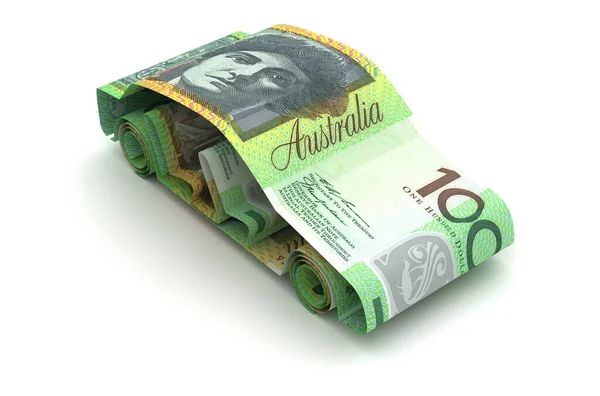 Auto financieren met Australische Dollar — Stockfoto