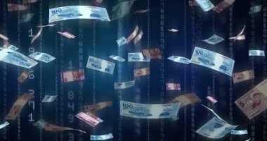 Flying Brazilian Real (seamless)