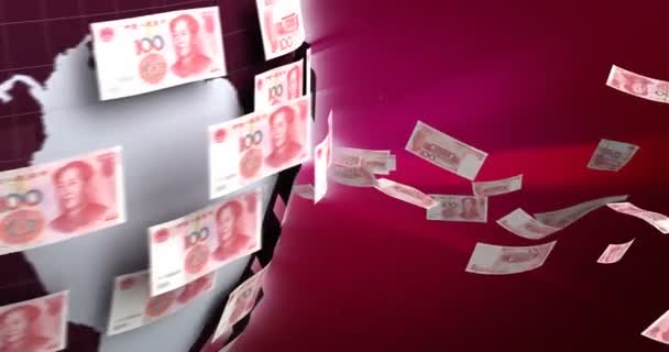 人民币的全球商业 — 图库视频影像