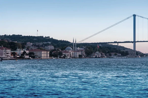 Scena Stambule Most Bosfor Ciągu Dnia — Zdjęcie stockowe