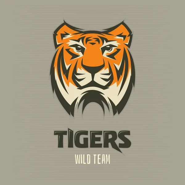 Tigre - logo, icône, illustration — Image vectorielle