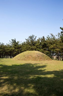 Iksan Ssangneung geç Baekje'yi dönemde inşa tarzı tarım istiridye ile taş odası mezarım. Southkorea.