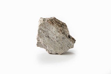 Rhyolite, volkanik kayalar. Beyaz arka plan.