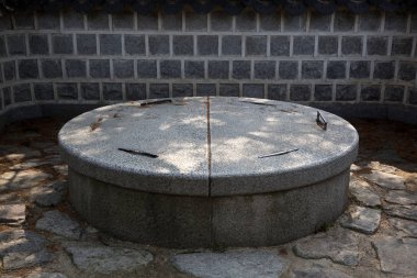 Gyeonggijeon Hall ünlü turistik Jeonju Hanok köyde spot olduğunu.