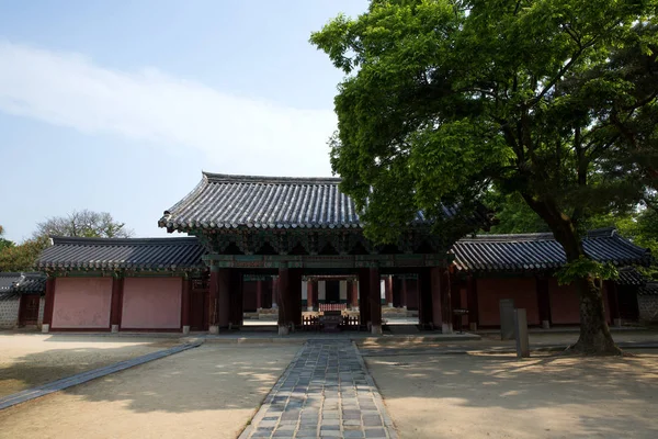 Gyeonggijeon Hall Een Beroemde Toeristische Plek Jeonju Hanok Dorp — Stockfoto