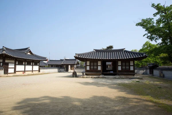 Gyeonggijeon Hall Famoso Luogo Turistico Nel Villaggio Jeonju Hanok — Foto Stock