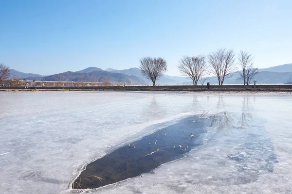 Dumulmuri Ünlü Bir Turistik Kore Kış Manzarası — Stok fotoğraf
