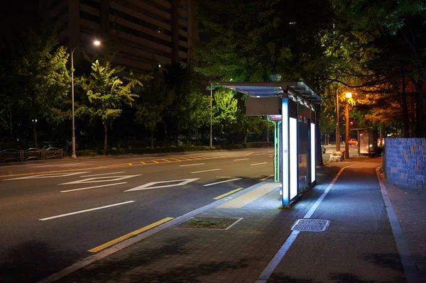 Parada Autobús Corea — Foto de Stock