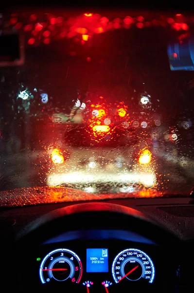 Drive Rainy Day — Stock Photo, Image