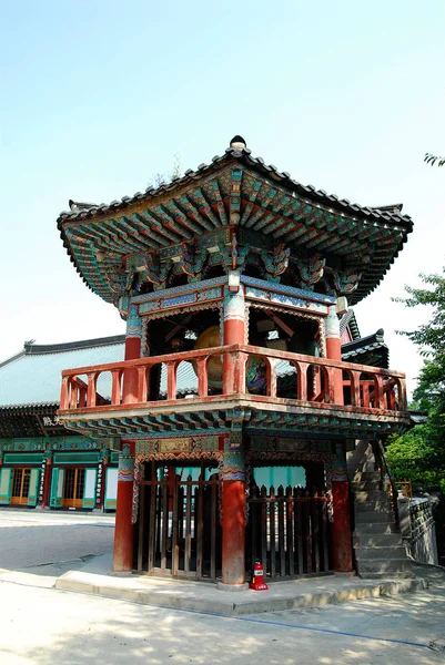 Paisaje Del Templo Hwagyesa Seúl Corea —  Fotos de Stock