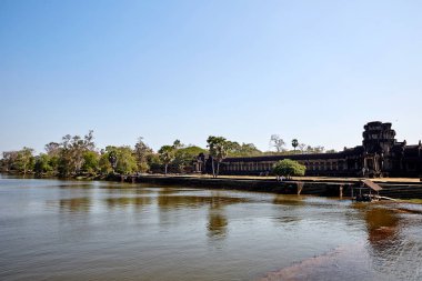 Kamboçya Angkor Wat tarihi sitedeki.
