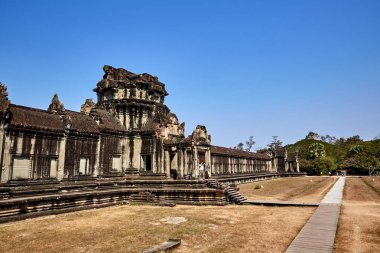 Kamboçya Angkor Wat tarihi sitedeki.