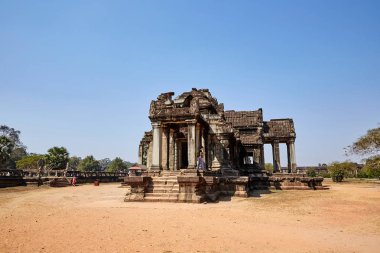 Kamboçya Angkor Wat tarihi sitedeki.