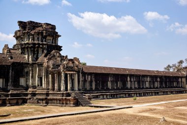 Kamboçya Angkor Wat tarihi sitedeki.