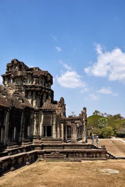 Kamboçya Angkor Wat tarihi sitedeki.