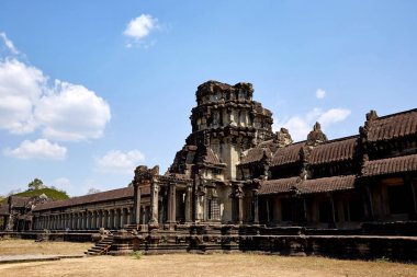 Kamboçya Angkor Wat tarihi sitedeki.